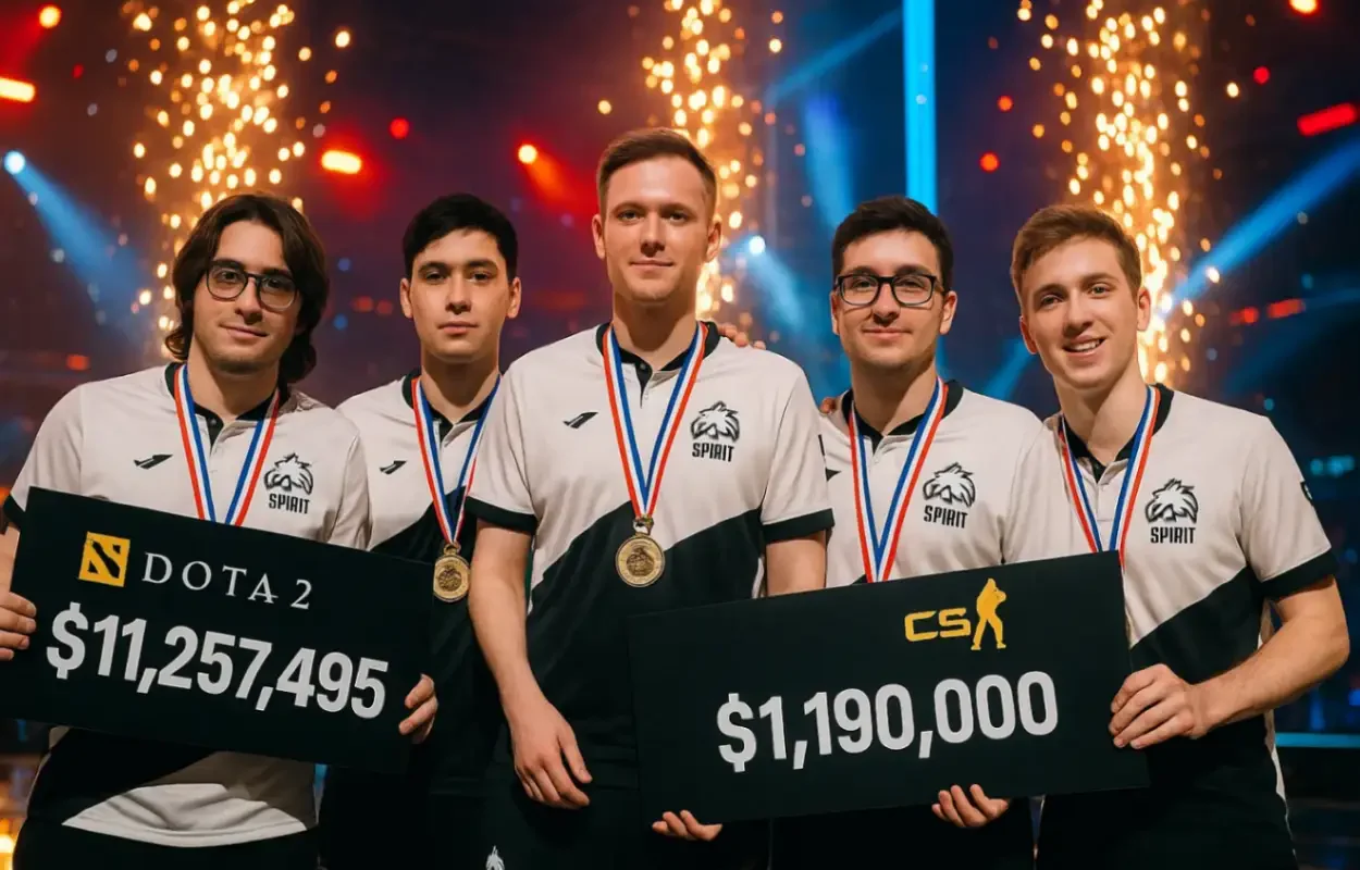 Призовые Team Spirit: сколько заработала команда в Dota 2 и CS2