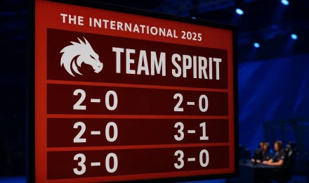 Результаты Team Spirit на The International 2025